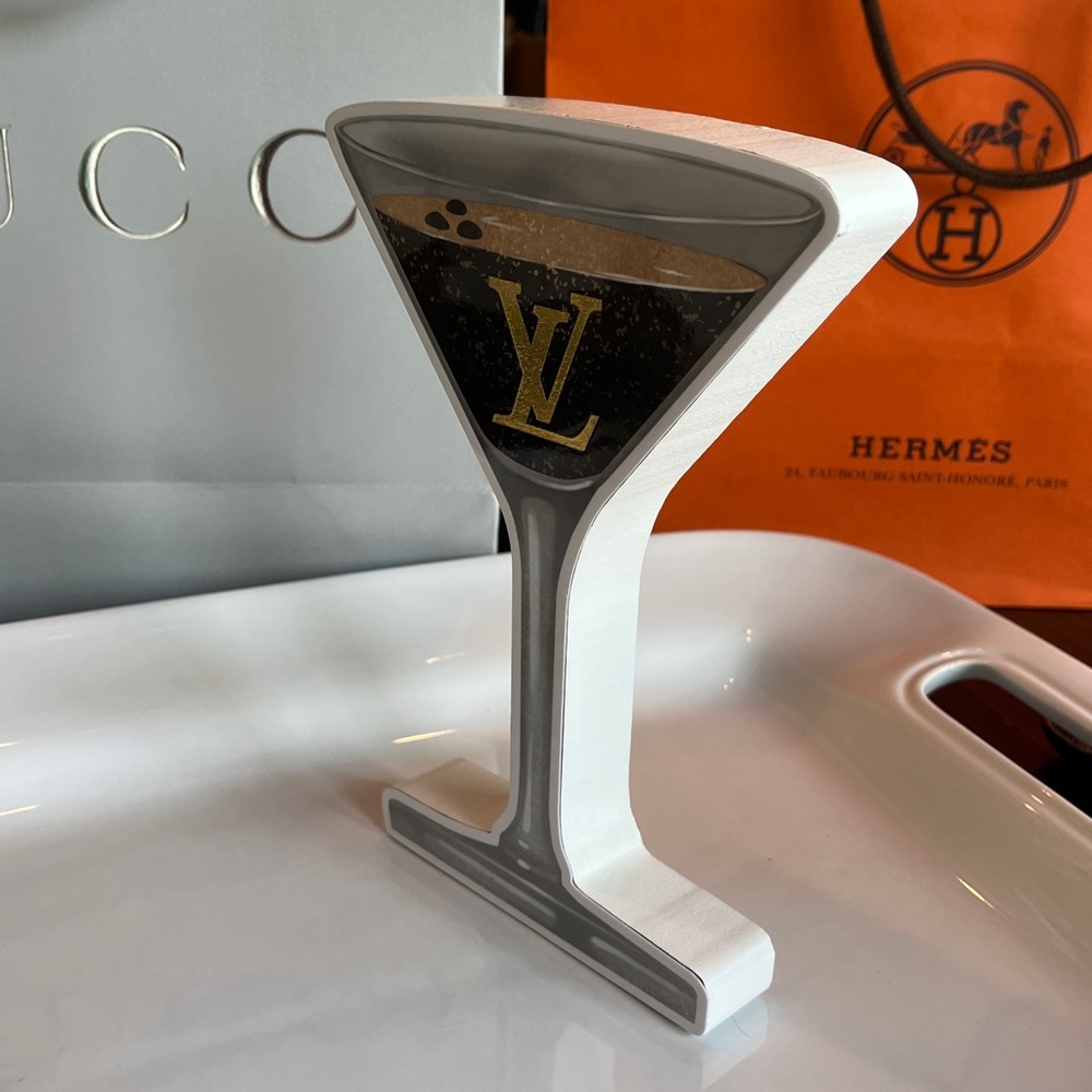 Louis Vuitton Gold and Brown Martini Art - Picture 5 of 6